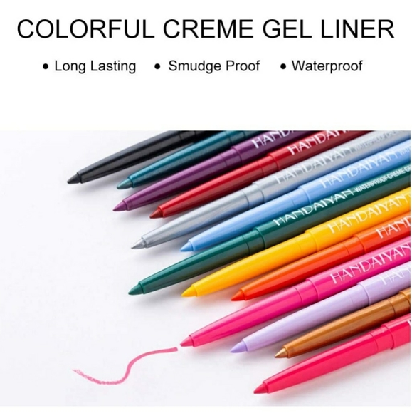 Waterproof Creme Gel Liner Pencil Set of 20 - Picture 7 of 10